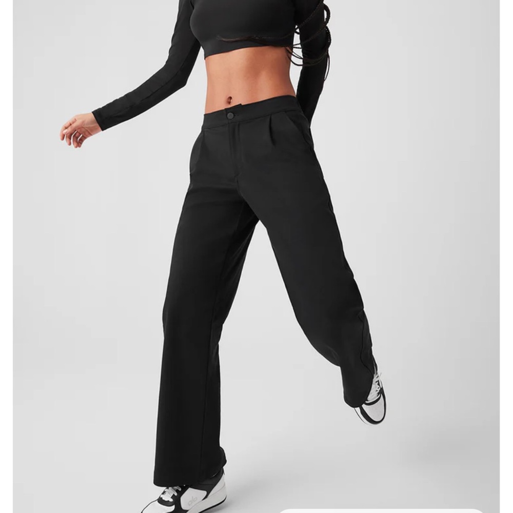 ALO Yoga Black Wide Leg Pants